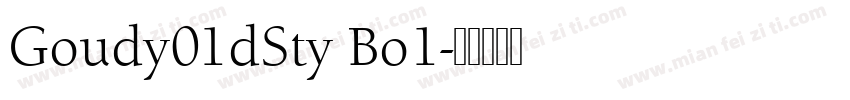 Goudy01dSty Bo1字体转换